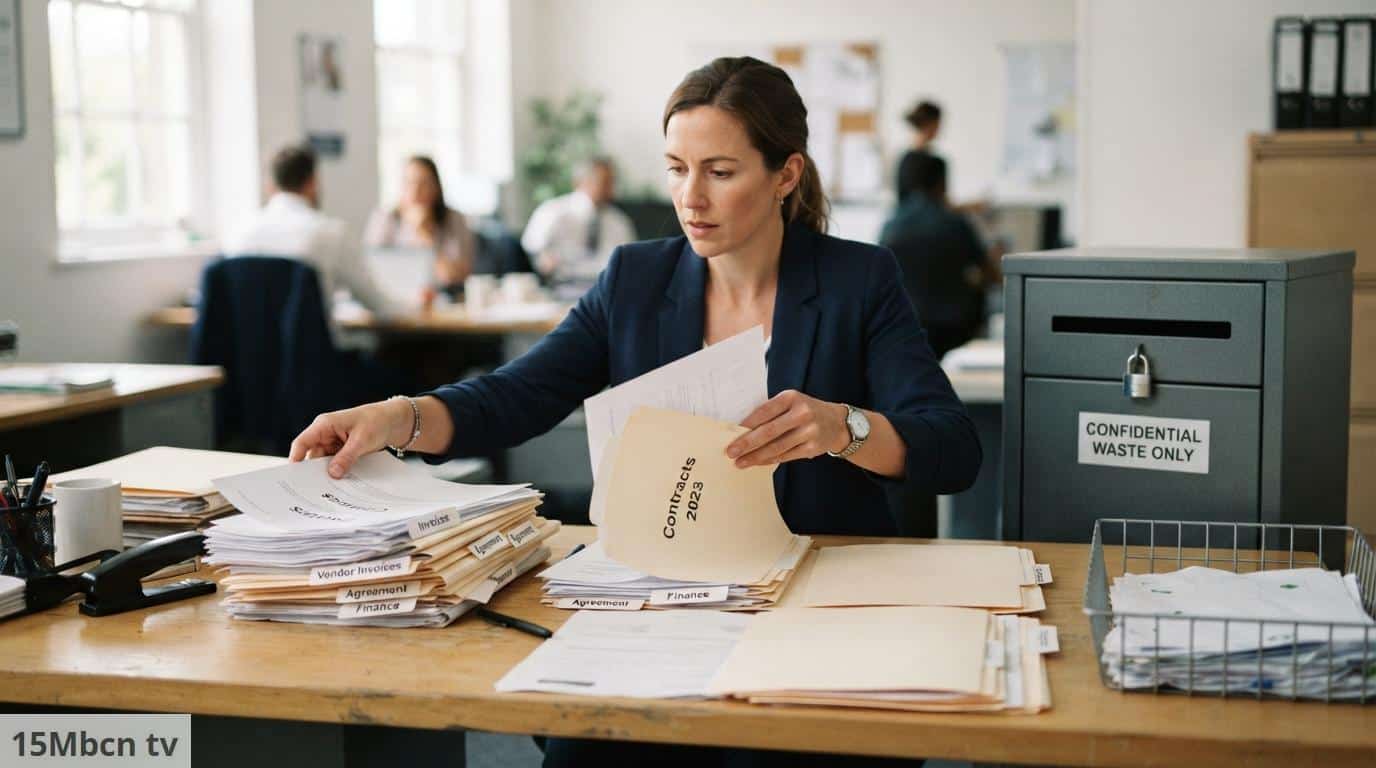 Clasificación de documentación confidencial antes de su destrucción